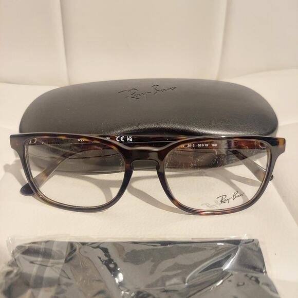 Ray-Ban RX5418 56-19-150 Women's Black Havana Full Square 56mm Eyeglasses NWOT - Picture 5 of 7